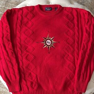 Red Regatta Sport Men’s Knit Sweater with Compass design